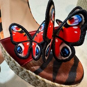 Sophia Webster Riva Butterfly Wedge